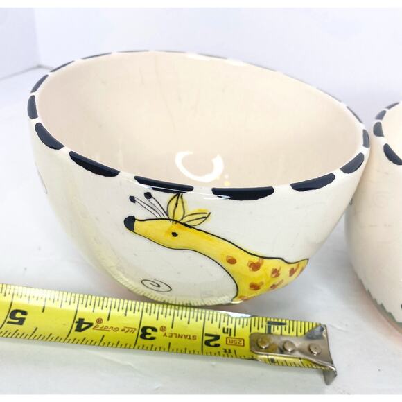 Cute Vintage 3d Giraffe Bowl Or Candy Dish Set Of 2 - Picture 16 of 16